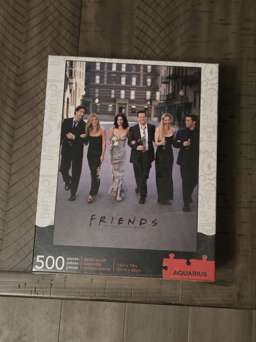 FRIENDS Puzzle - Black, White, Gray, Red